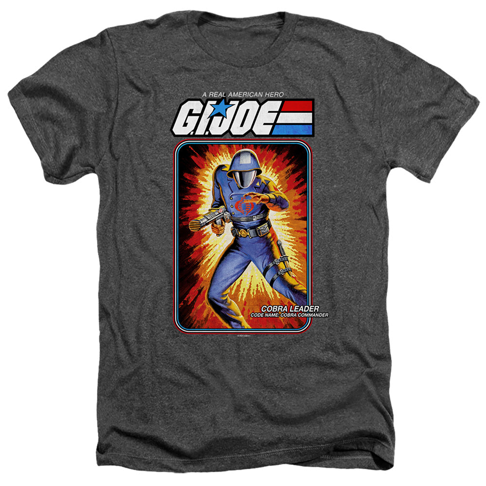 G.I. Joe Cobra Commander Card Heather Mens T Shirt Black Officially Licensed
