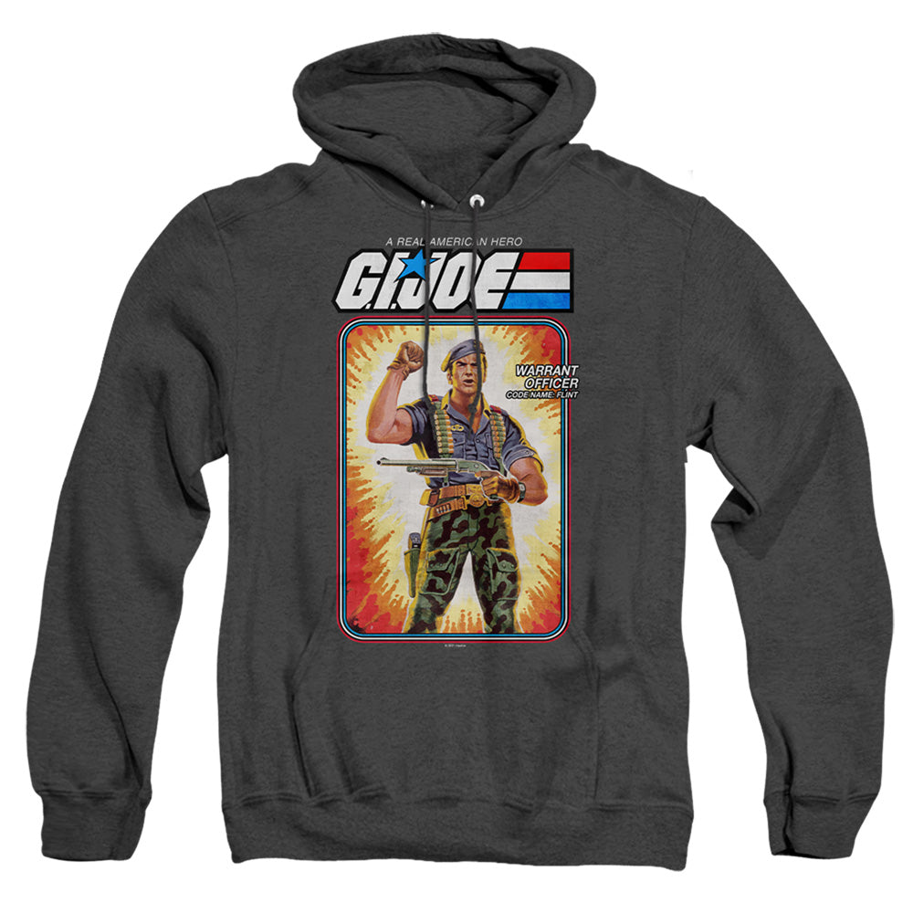 G.I. Joe Flint Card Heather Mens Hoodie Black Officially Licensed
