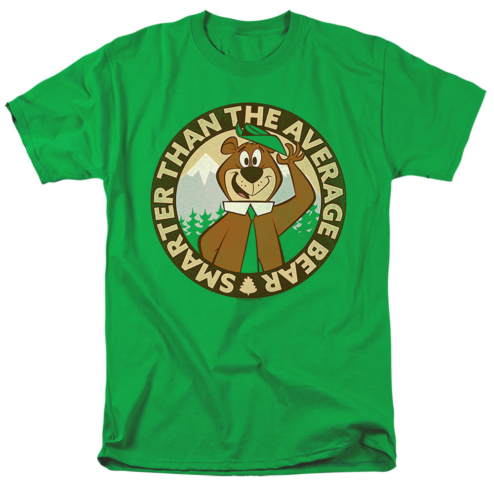 Yogi Bear Arter Than Average Mens T Shirt Kelly Green Officially Licensed