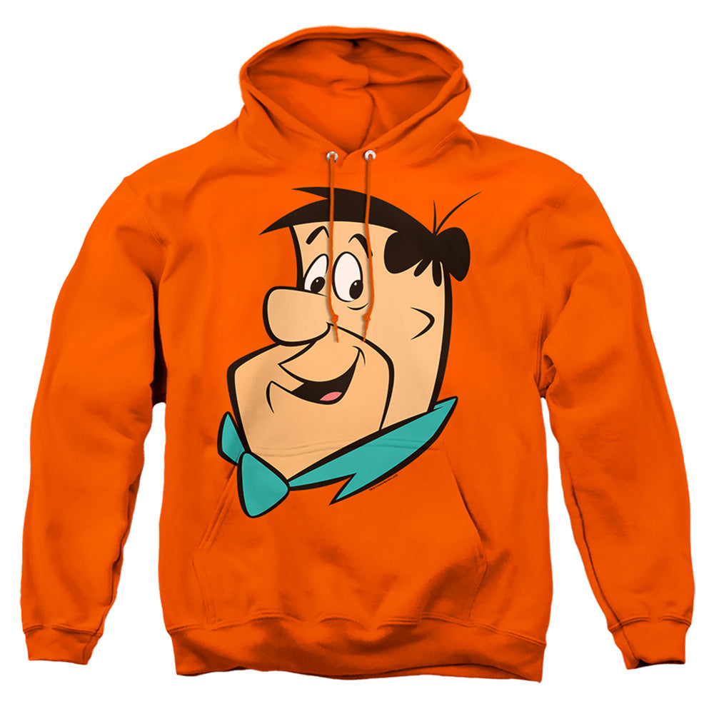 The Flintstones Fred Headshot Mens Hoodie Orange Officially Licensed
