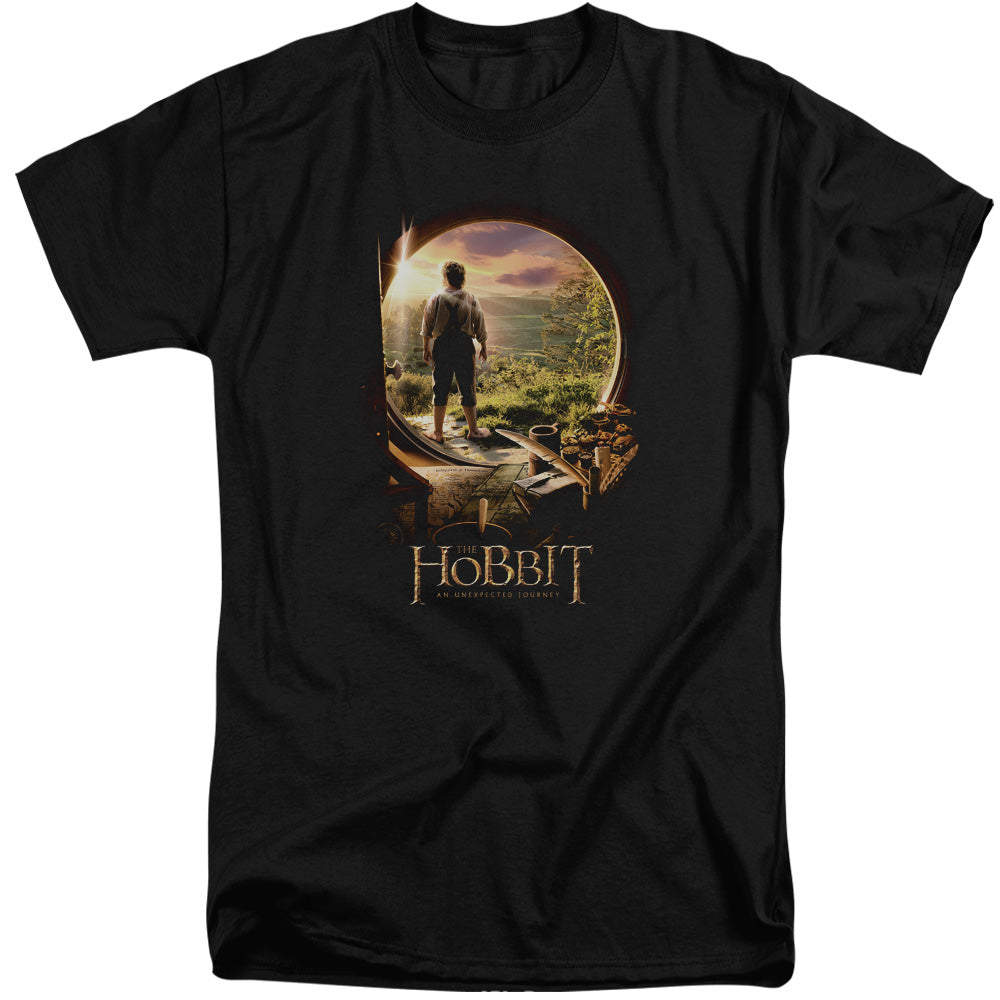 The Hobbit Hobbit In Door Mens Tall T Shirt Black Officially Licensed