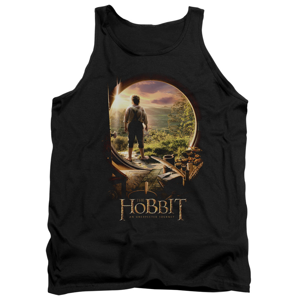 The Hobbit Hobbit In Door Mens Tank Top Shirt Black Officially Licensed
