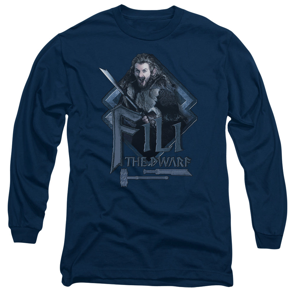 The Hobbit Fili Mens Long Sleeve Shirt Navy Officially Licensed