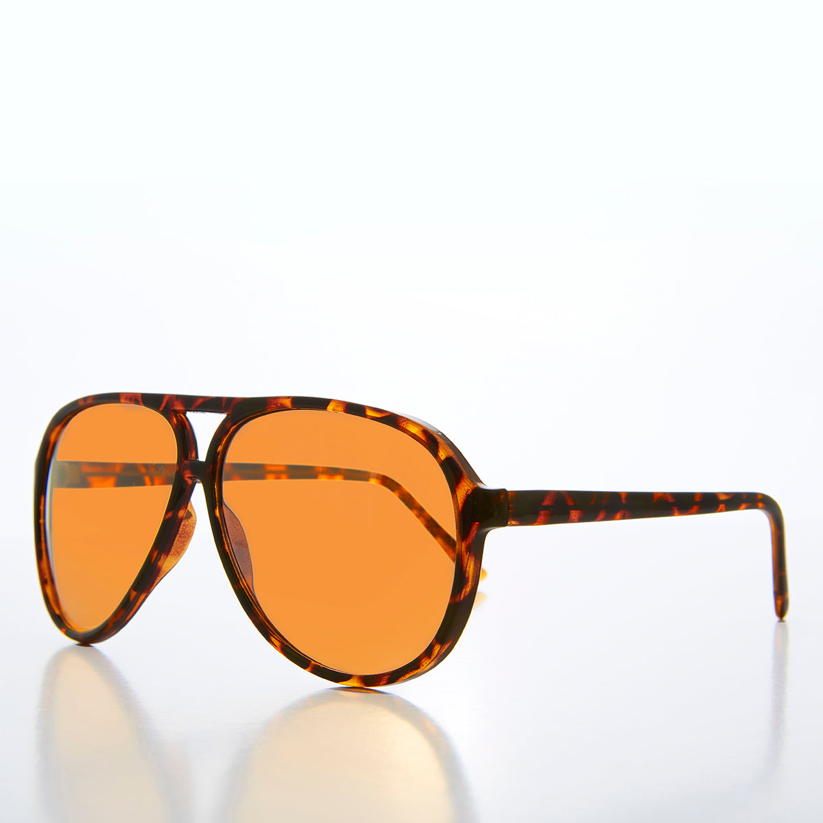 Simple Amber Polarized Lens Aviator - Homer