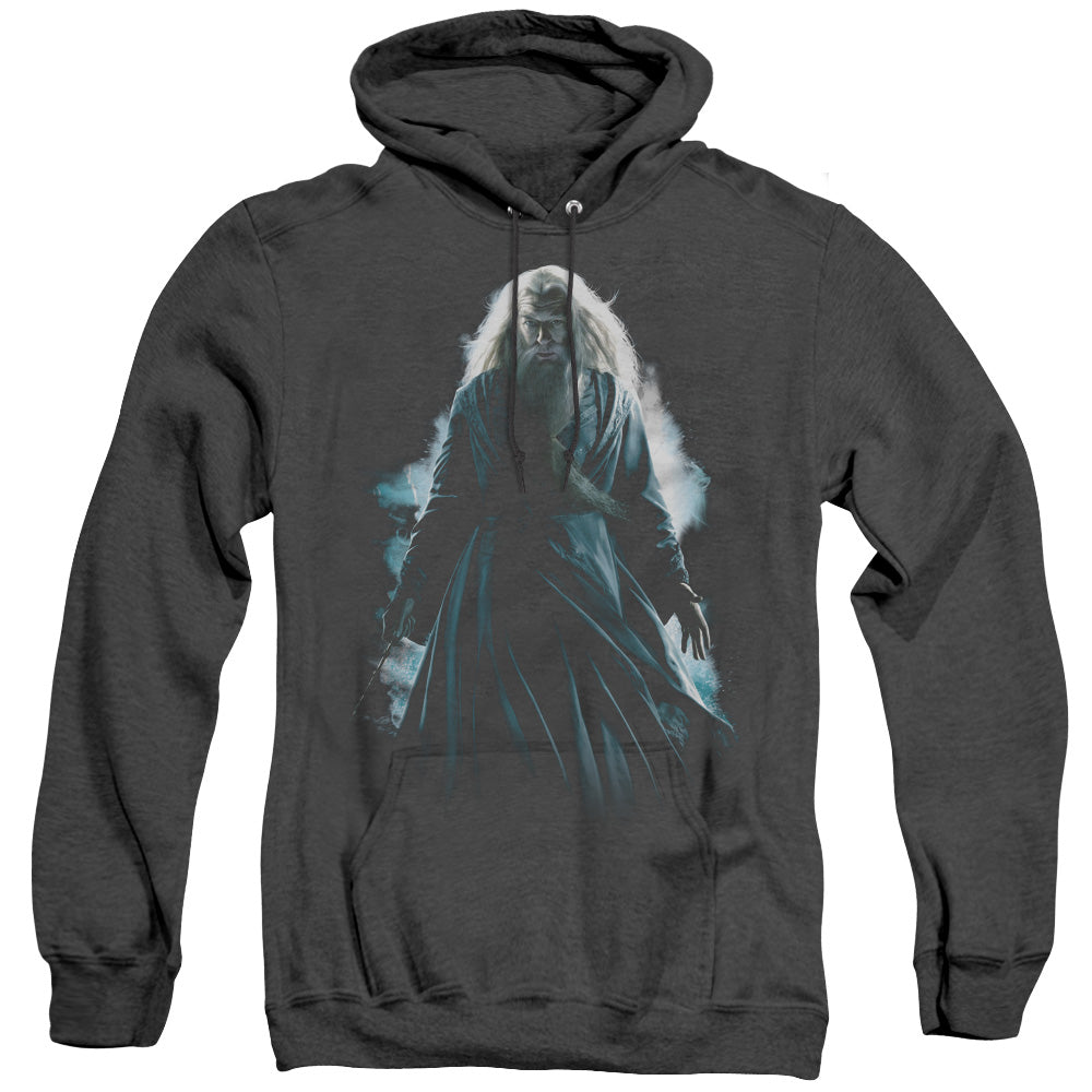 Harry Potter Dumbledore Burst Mens Heather Hoodie Black Officially Licensed