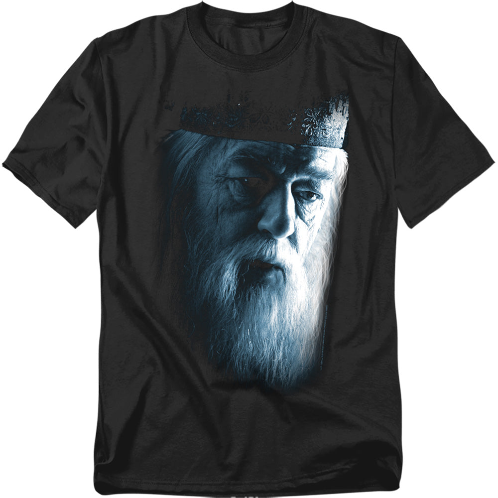 Harry Potter Dumbledore Face Mens T Shirt Black Officially Licensed