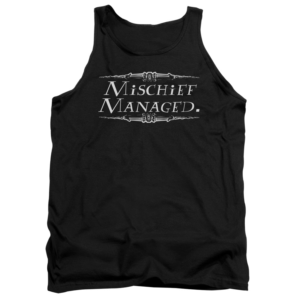 Harry Potter Mischief Managed Mens Tank Top Shirt Black Officially Licensed