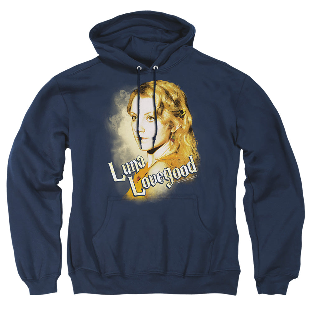 Harry Potter Luna Closeup Mens Hoodie Navy Officially Licensed