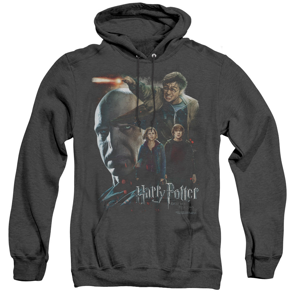 Harry Potter Final Fight Mens Heather Hoodie Black Officially Licensed