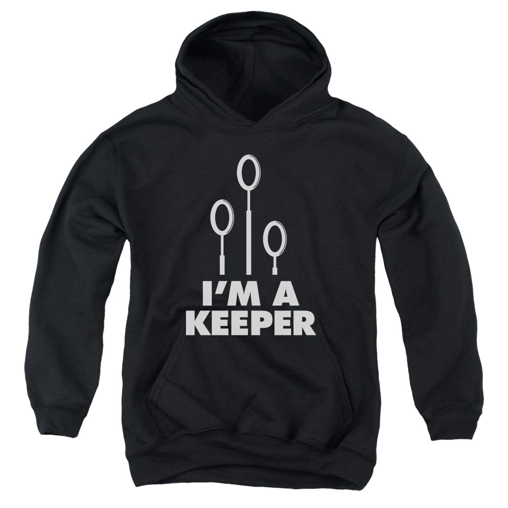 Harry Potter Keeper Kids Youth Hoodie Black Officially Licensed
