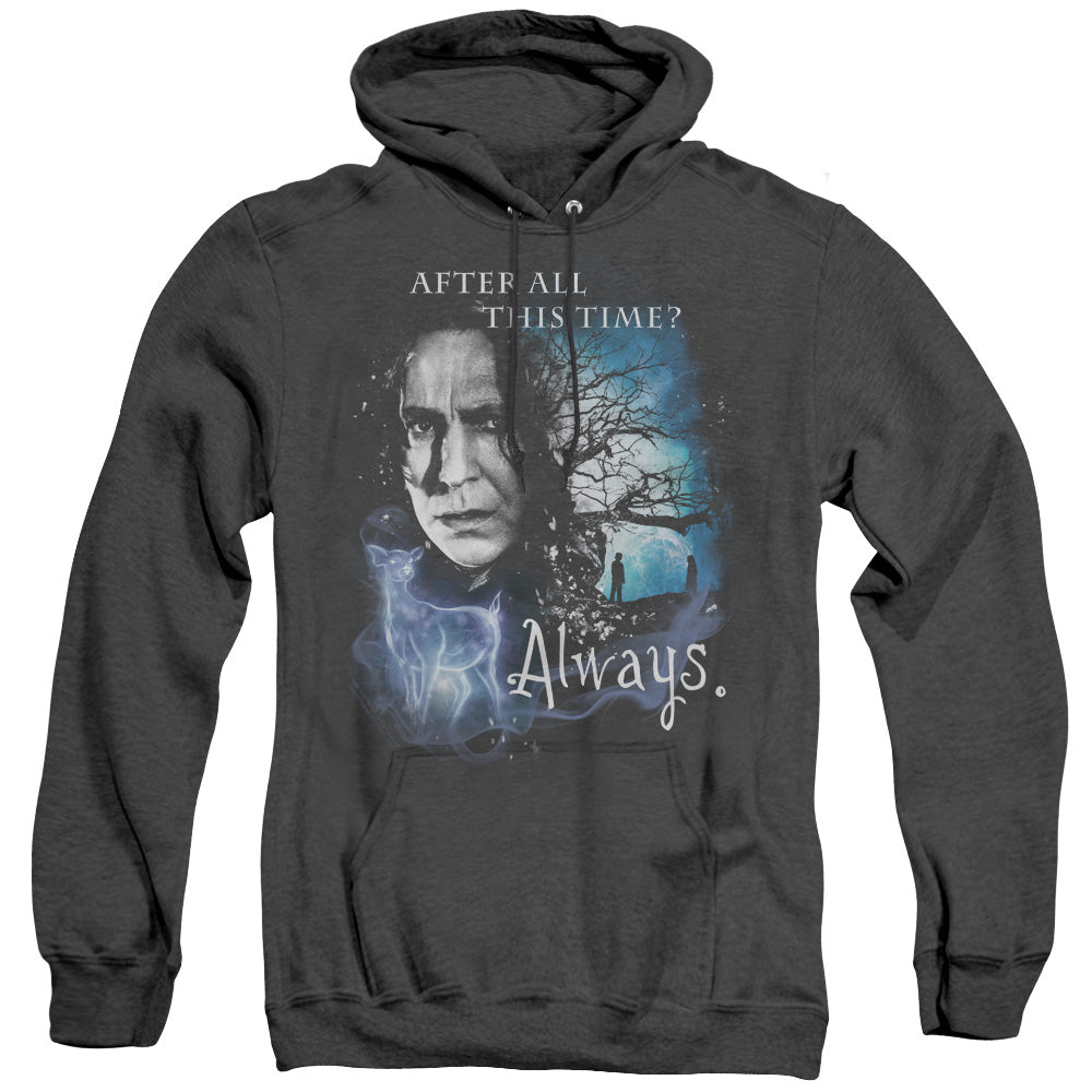 Harry Potter Always Mens Heather Hoodie Black Officially Licensed