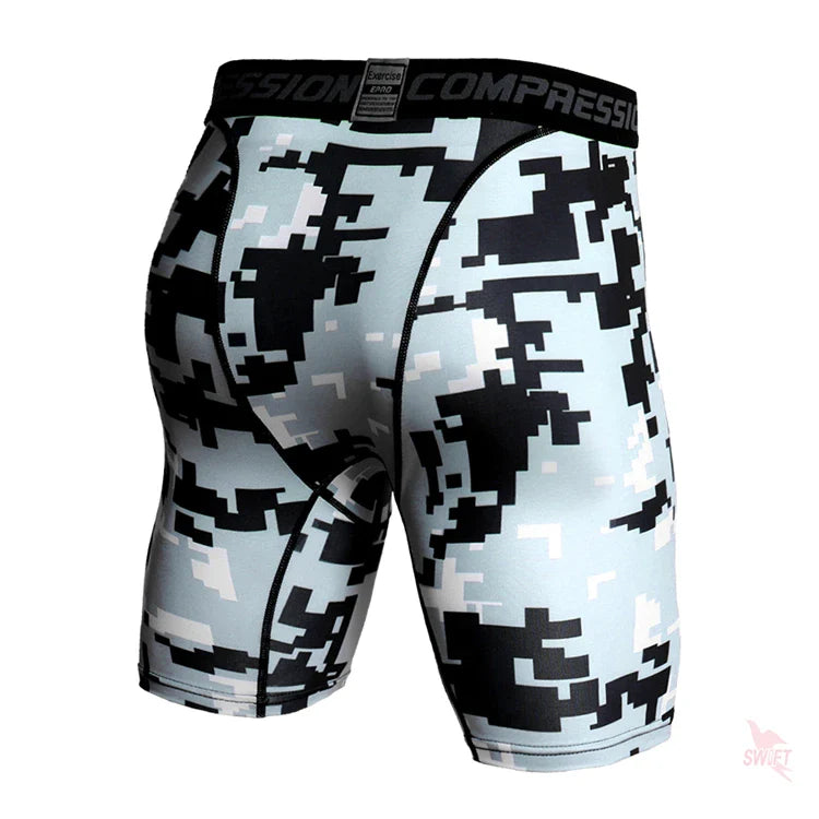 Camo Pixel Compression Shorts