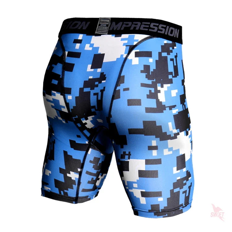 Camo Pixel Compression Shorts