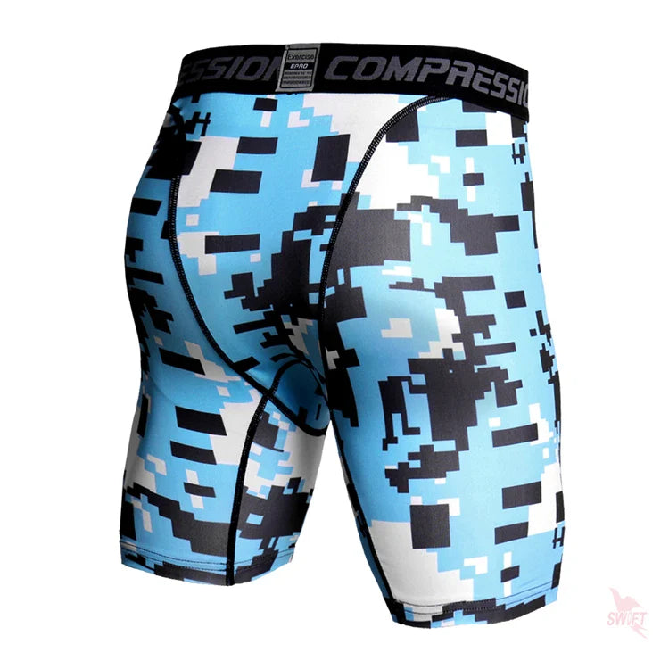 Camo Pixel Compression Shorts