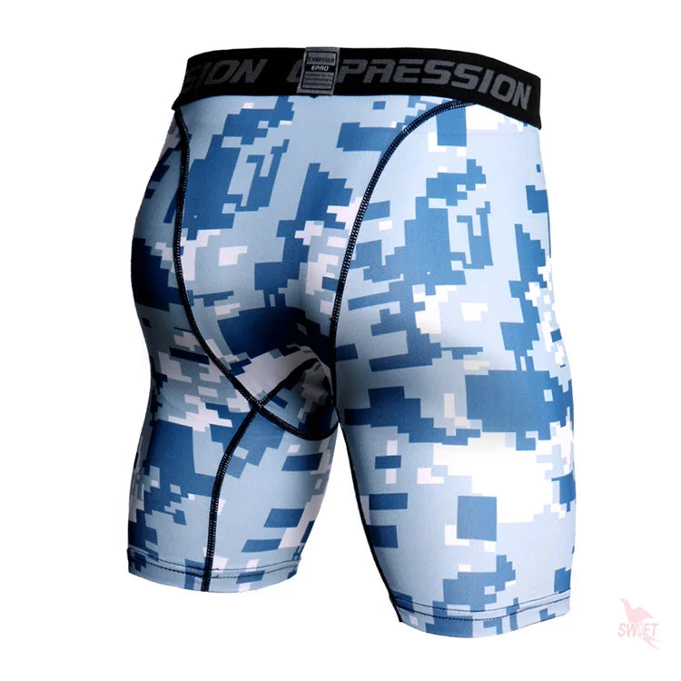 Camo Pixel Compression Shorts
