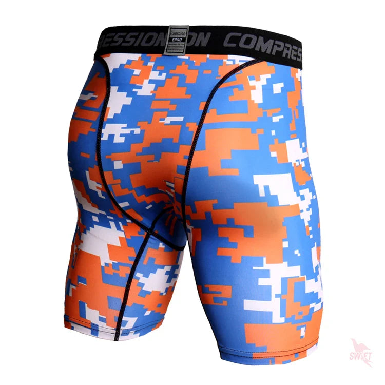 Camo Pixel Compression Shorts