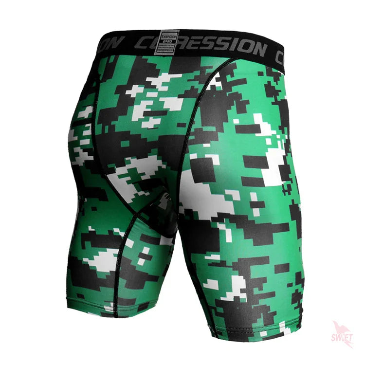 Camo Pixel Compression Shorts