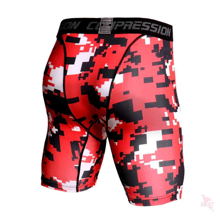 Camo Pixel Compression Shorts