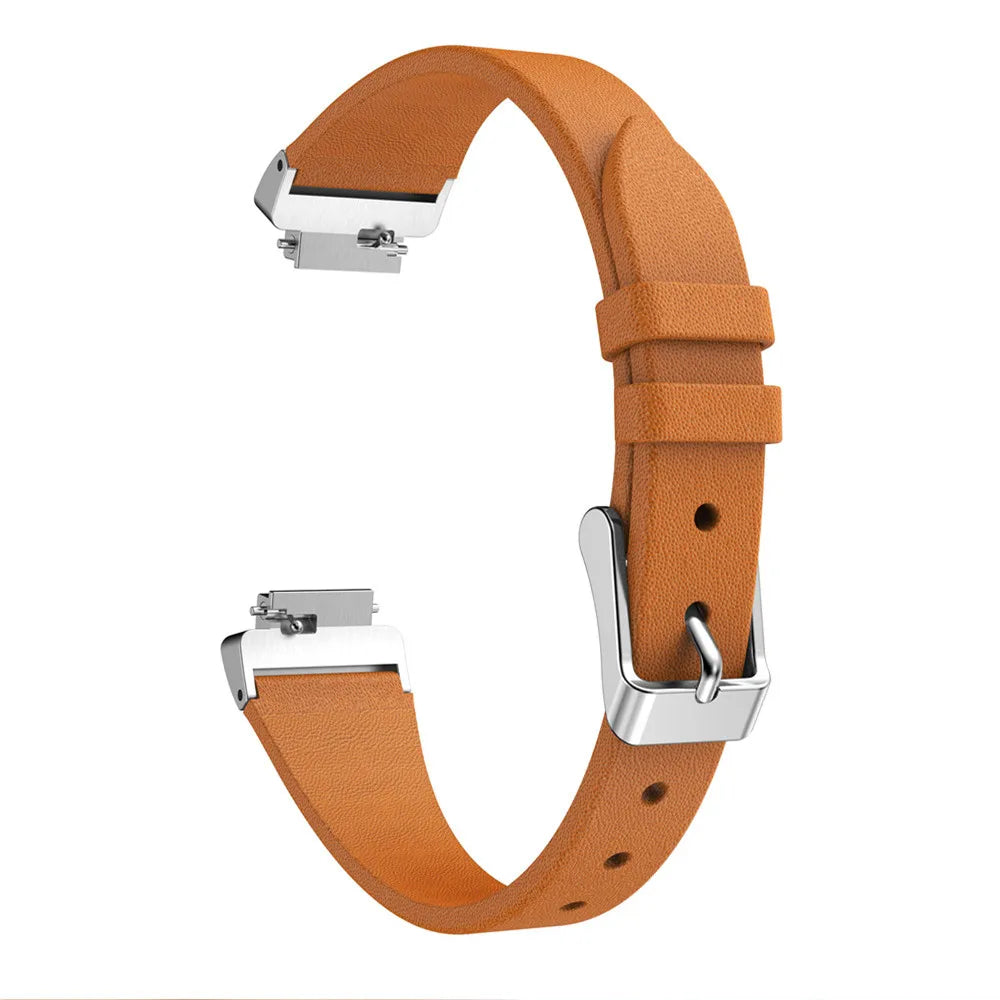 Fitbit Inspire 2, 1, HR Leather Band - Stylish, Comfortable, Durable