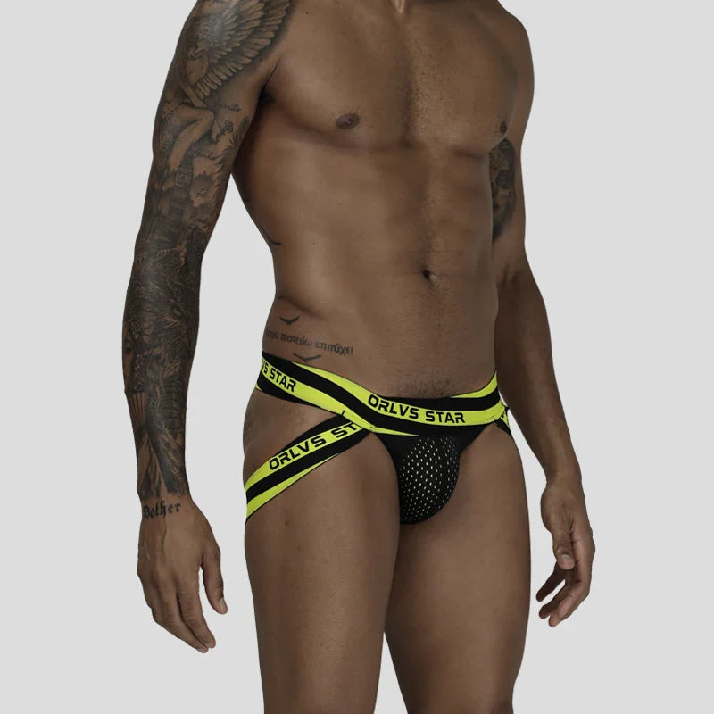 Orvls Men’s Mesh Jockstrap – Breathable Low-Rise Support Underwear