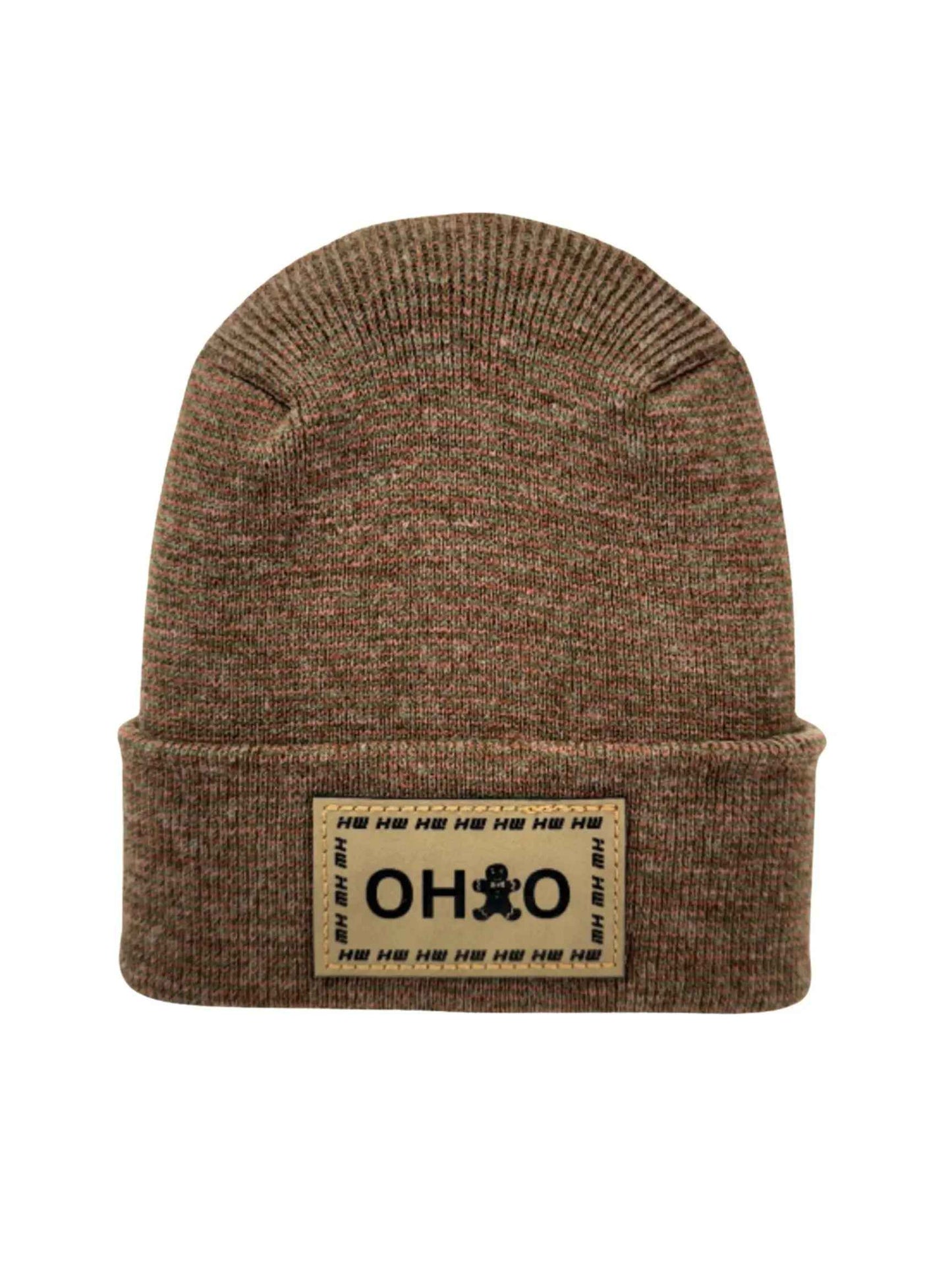 Haakwear H-Stitch Beanie Ohio, The Brown's Cookie Edition - Exclusive Christmas Hat Collection Burgundy / Green
