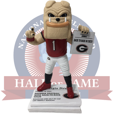 Hairy Dawg Georgia Bulldogs Back To Back College Football National Champions Bobblehead