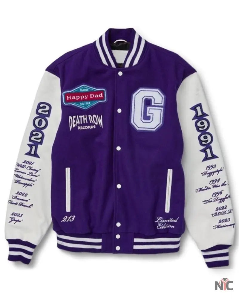 Happy Dad x Death Row Varsity Jacket