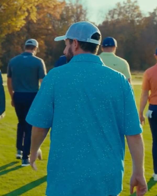 Happy Gilmore 2 Adam Sandler Blue Polo Shirt