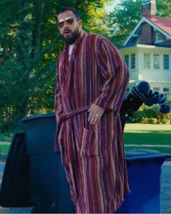 Happy Gilmore 2 Adam Sandler Striped Bathrobe
