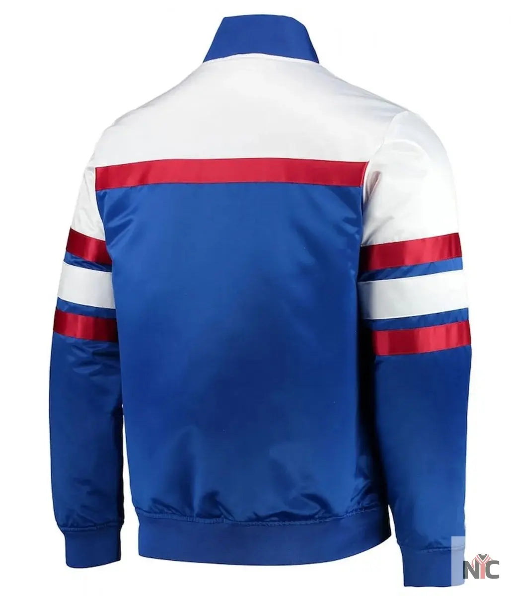 Hardwood Classics Script Philadelphia Satin Full-Snap Jacket