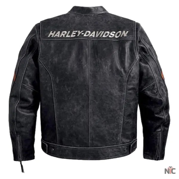 Harley Davidson Black Boxford Leather Jacket