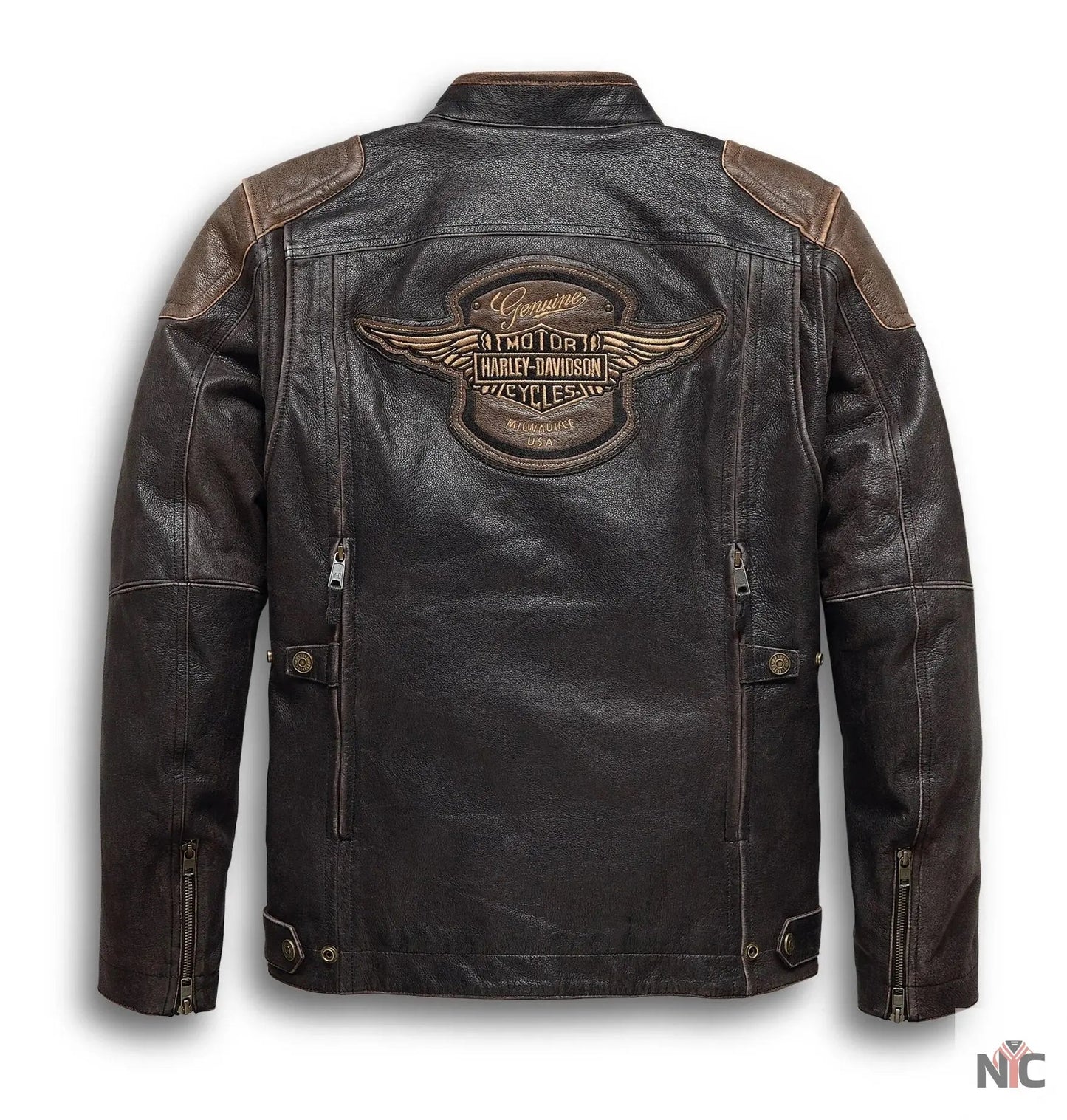 Harley Davidson Triple Vent System Trostel Leather Jacket