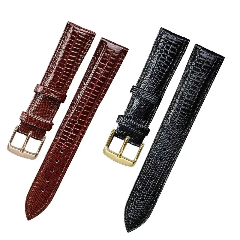 TicWatch Pro 5, Pro 3 & E3 Lizard-Embossed Leather Buckle Band