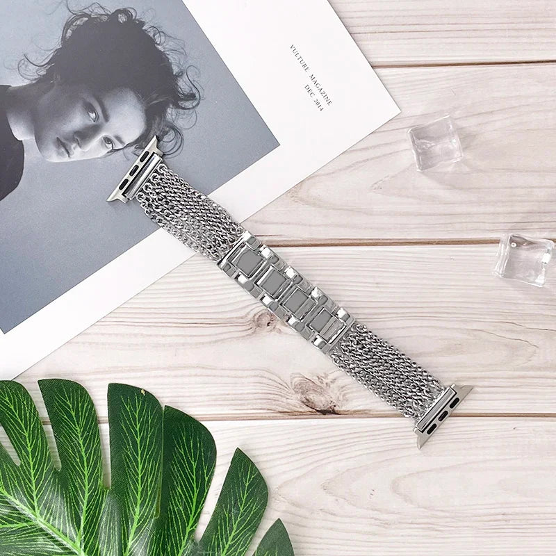 Apple Watch Stainless Steel Band Strap Chain Link Design