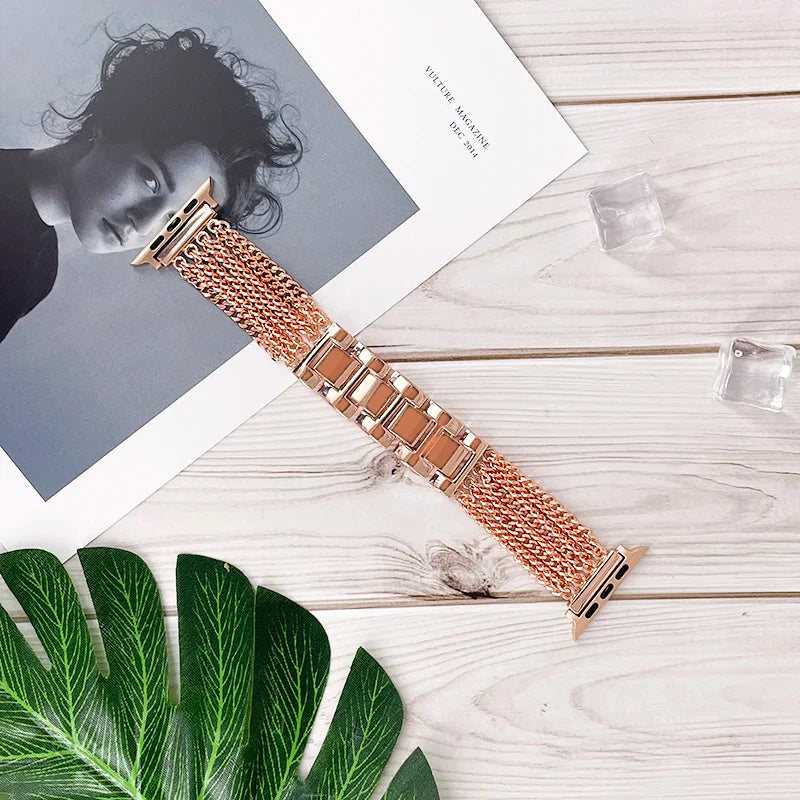 Apple Watch Stainless Steel Band Strap Chain Link Design