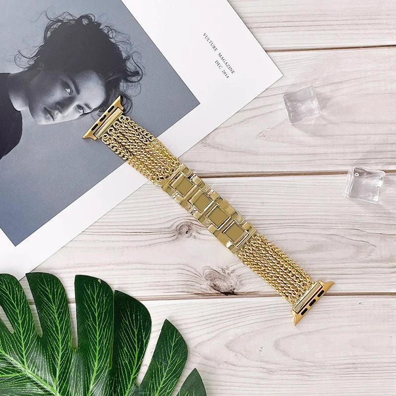 Apple Watch Stainless Steel Band Strap Chain Link Design