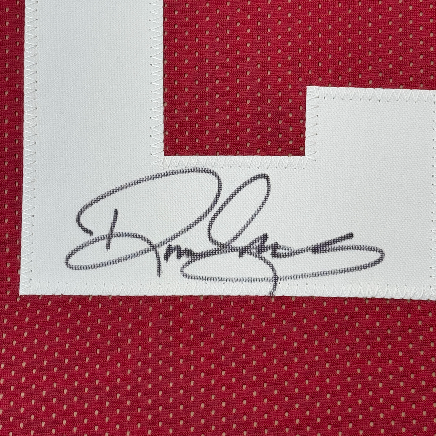 Framed Autographed/Signed Derrick Henry 35x39 Alabama Red College Football Jersey JSA COA