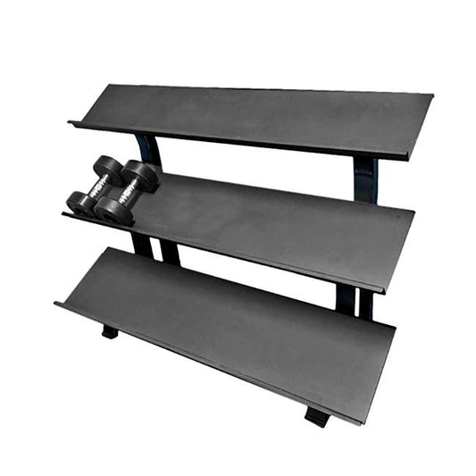 3-Tier Hex Dumbbell Rack - Muscle D Fitness - 15 Pair Storage