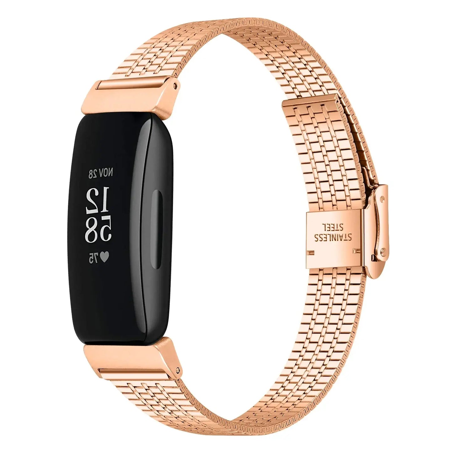 Fitbit Inspire 2, 1 Steel Band - Durable Metal Strap