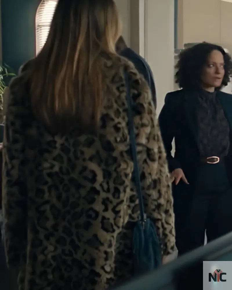 High Potential 2024 Kaitlin Olson Leopard Coat