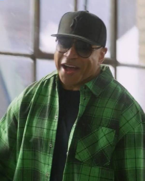 Hip Hop Was Born Here LL Cool J Green Plaid Shirt