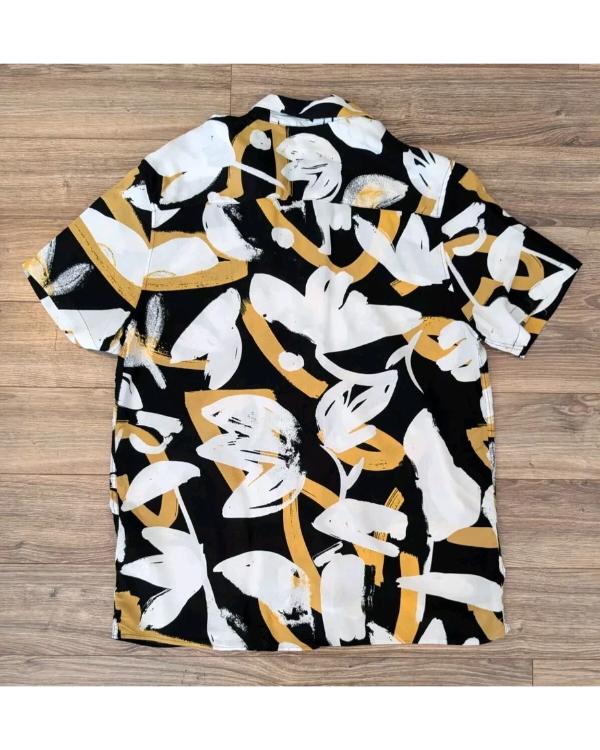 Hitmakers 2025 Stephen Kirk Black & Yellow Abstract Print Shirt