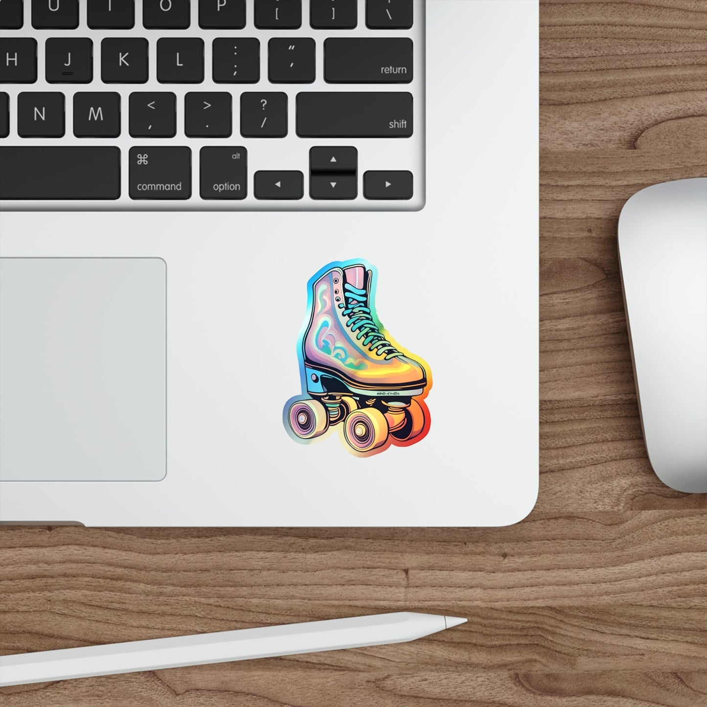 Holographic Psychedelic Roller Skate Sticker