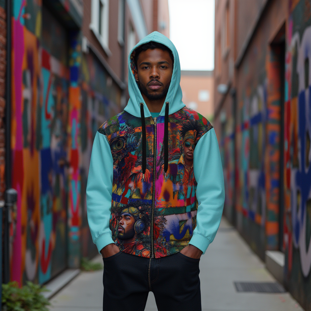 Hood Politics Anime Unisex zip hoodie