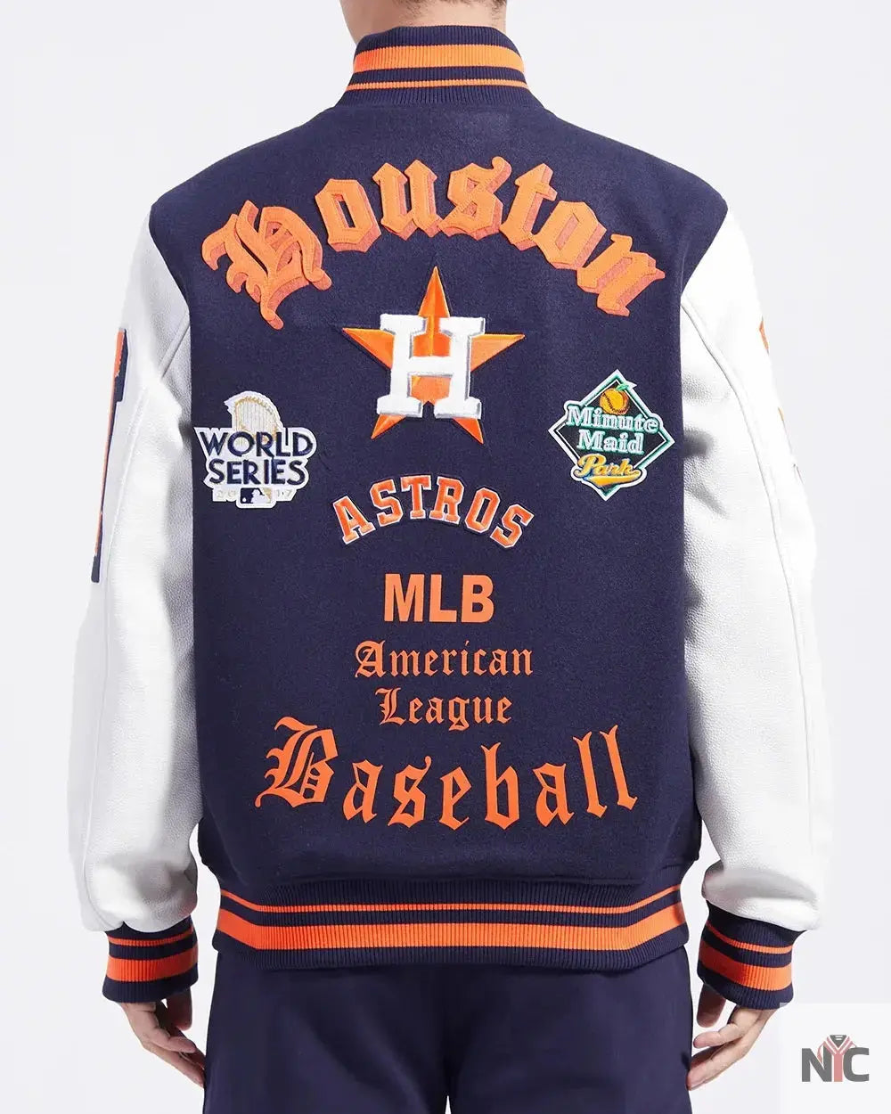 Houston Astros Old English Varsity Jacket