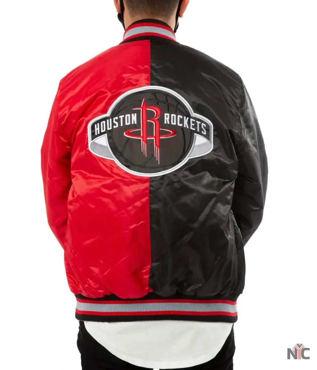 Houston Rockets Red and Black Jacket.
