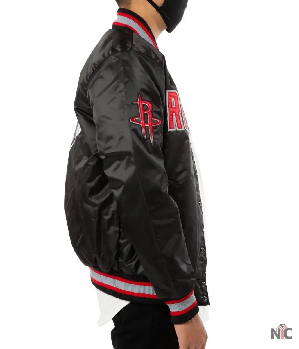 Houston Rockets Red and Black Jacket.