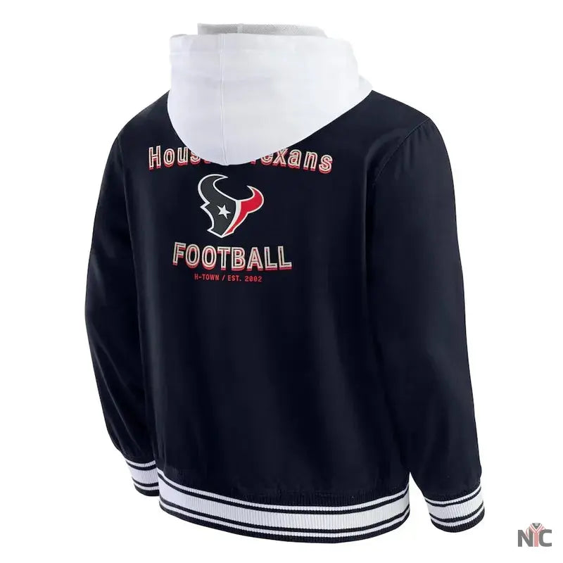 Houston Texans Navy Cotton Hooded Jacket