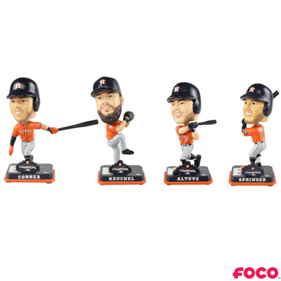 Houston Astros 2017 World Series Champions Orange Jersey Bobbleheads