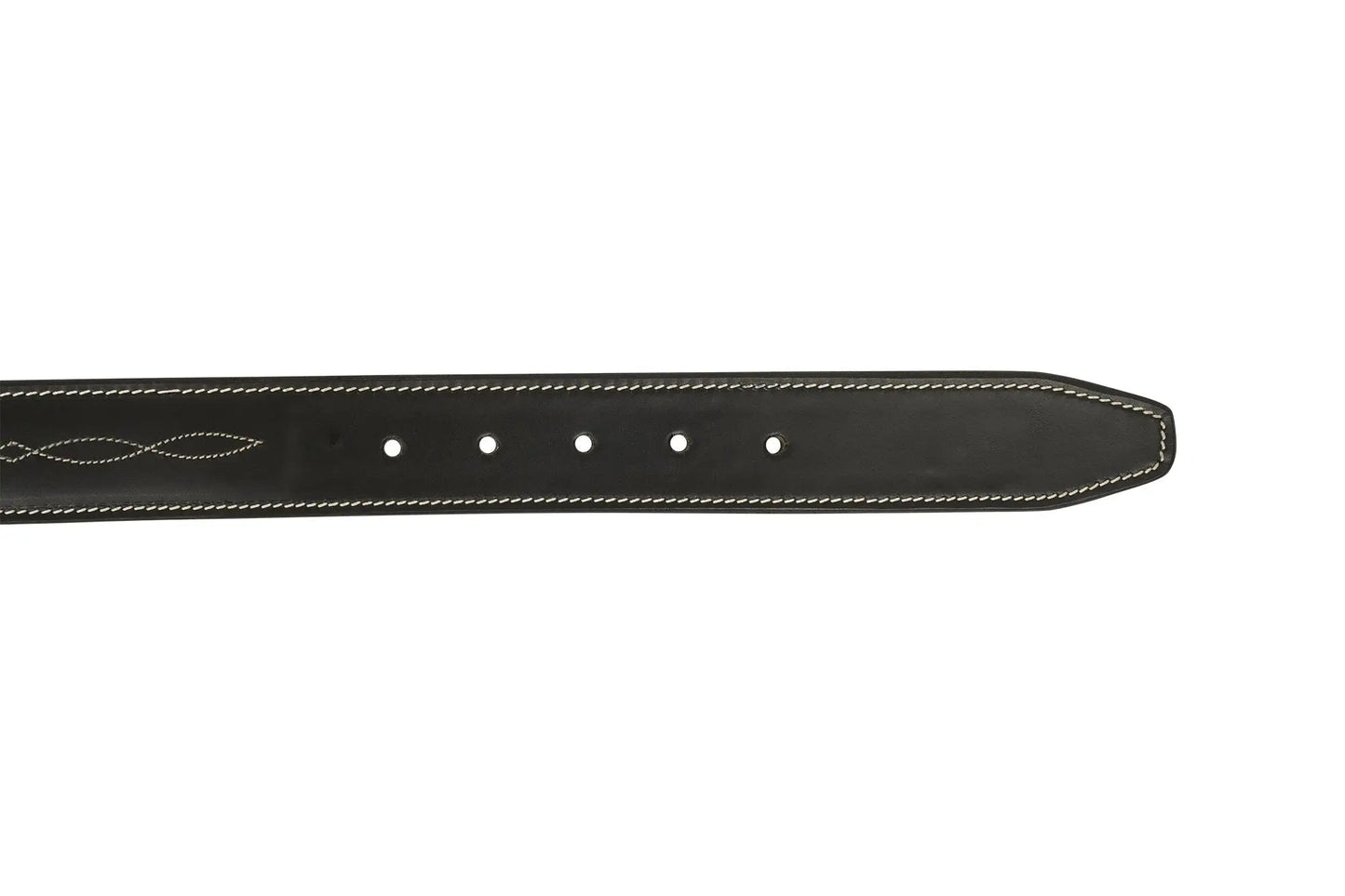 Huntley Fancy Stitched Ladies 1.5" Inch wide belt, Black